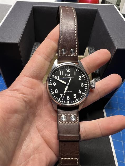 iwc big pilot 43 rubber strap|IWC big pilot 43.